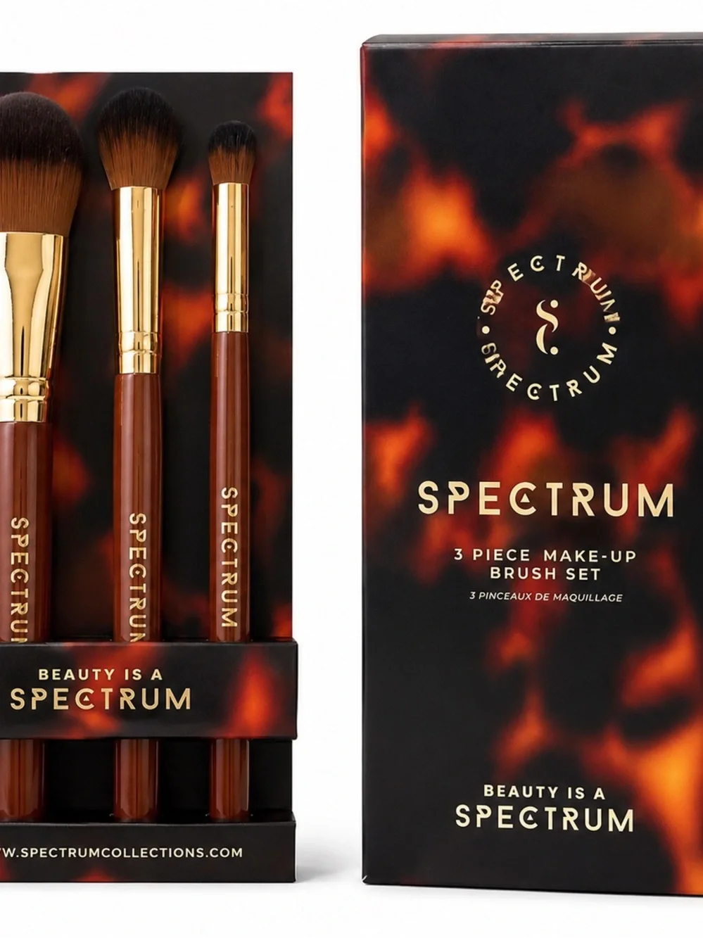 2/$40 Spectrum 3 Piece Make-Up Brush Set - BNIB